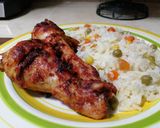 Foto del paso 6 de la receta: Piernas de pollo bate jugositas al chile mirasol