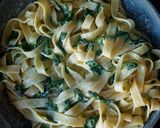 Spenótos tagliatelle recept fázis 3 fotója