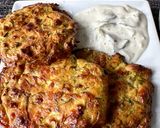 A picture of step 5 of Zucchini Pancakes.