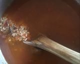 A picture of step 7 of Beef pilau served with kachumbari.