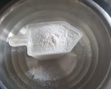 A picture of step 1 of CHAUSELA chawal ke atte ki puri.