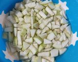 A picture of step 1 of Kaddu/Lauki ki sabzi.