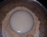 A picture of step 1 of Dhokla made with rice flour and besan.