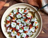 A picture of step 6 of Octopus Carpaccio.