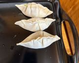 A picture of step 5 of Pan Fried Chicken Potstickers.