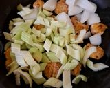 A picture of step 2 of Chicken Breast with Celery and Onion.