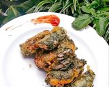 Foto langkah ke 9 dari resep Tempura Krispi Bungkus Daun Murbei.