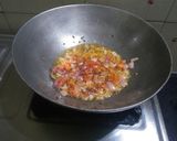 A picture of step 2 of Ragda pav.