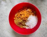 A picture of step 3 of Mango pickle.