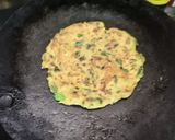 A picture of step 4 of Methi ke theple.