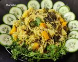 A picture of step 1 of Pulao Bonda.