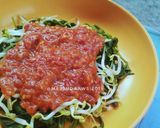 Foto langkah ke 3 dari resep Plecing Kangkung Tauge.