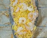 Une image de l'étape 3 de La saupe 🐟🐟🐟🐟 farcie au riz 🍚🍚🍚🍚/ crevettes 🍤🍤🍤🍤.