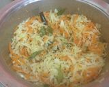 A picture of step 6 of Cabbage carrot thoran/ kerala style.