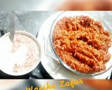 A picture of step 7 of Gajar Bhatta.