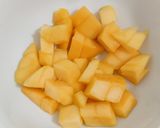 A picture of step 2 of Mango chicken.