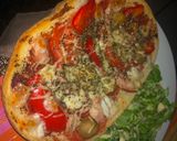 Une image de l'étape 3 de Bruschetta façon pizza.