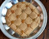 A picture of step 2 of Sooji and besan ki burfi 🍣.