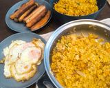Gambar langkah 6 resipi Nasi Goreng Ikan Bilis.