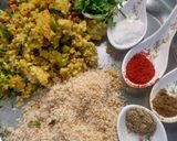 A picture of step 1 of Daliya tikki.