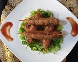 A picture of step 9 of Bread Seekh Kebab.