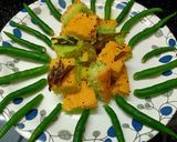 सूजी का तिरंगा ढोकला(suji ka tiranga dhokla recipe in Hindi) रेसिपी चरण 5 फोटो