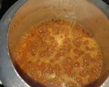A picture of step 4 of Tomato Rice / Thakkali Sadam.