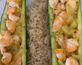Foto del paso 9 de la receta: Calabacines rellenos de langostinos