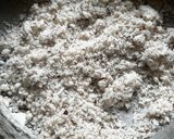 A picture of step 2 of Coconut Dragon Fruit Burphi.