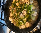 Foto del paso 2 de la receta Bacalao a la plancha con parrillada de verduras y champiñón salteado