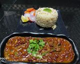 A picture of step 5 of Rajma and Jeera Rice.
