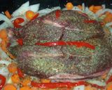 Foto del paso 4 de la receta: Carne al horno con guarnición de papas y huevo