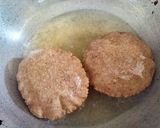 A picture of step 2 of Taro root/arbi & water chestnut flour poori.
