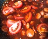 Gambar langkah 4 resipi Spageti Arrabiata Mudah.