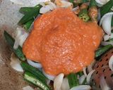 A picture of step 6 of Masala Bhindi.