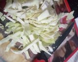 A picture of step 1 of Soya cabbage stir fry.