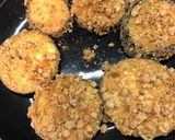 Une image de l'étape 2 de Aubergines panées a la mozzarella.