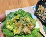 Hình bước làm 4 của món Trứng chiên cuộn rau củ (bữa tối) #eatclean