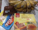 Foto langkah ke 1 dari resep Roti Pisang Coklat.