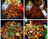 A picture of step 3 of Maggi Masala Chole Chaat.