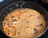 A picture of step 7 of Tuscan Chicken Mac w/ Dr Pepper BBQ glaze.