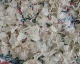 A picture of step 1 of Aloo chips.