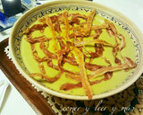 Foto del paso 4 de la receta: Crema de judías verdes con enrejado de beicon