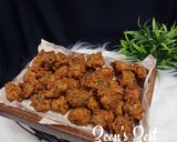 A picture of step 4 of Malabar Spinach Fritters.