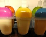A picture of step 2 of Kesar badam popsicles.