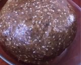 A picture of step 2 of Algerian Nakach Hilal Cookies.