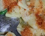 A picture of step 5 of Mint potatoes.