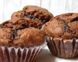 A picture of step 7 of Dairy-Free! Chocolate Berry Muffin.