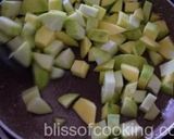 A picture of step 3 of Kacche aam ki launji (sweet and sour raw mango chutney).