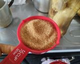 Foto del paso 1 de la receta: Bizcochuelo🥧🍰 de banano🍌 con bocadillo de guayaba🫒sin huevo y en licuadora🍌🍰🥧